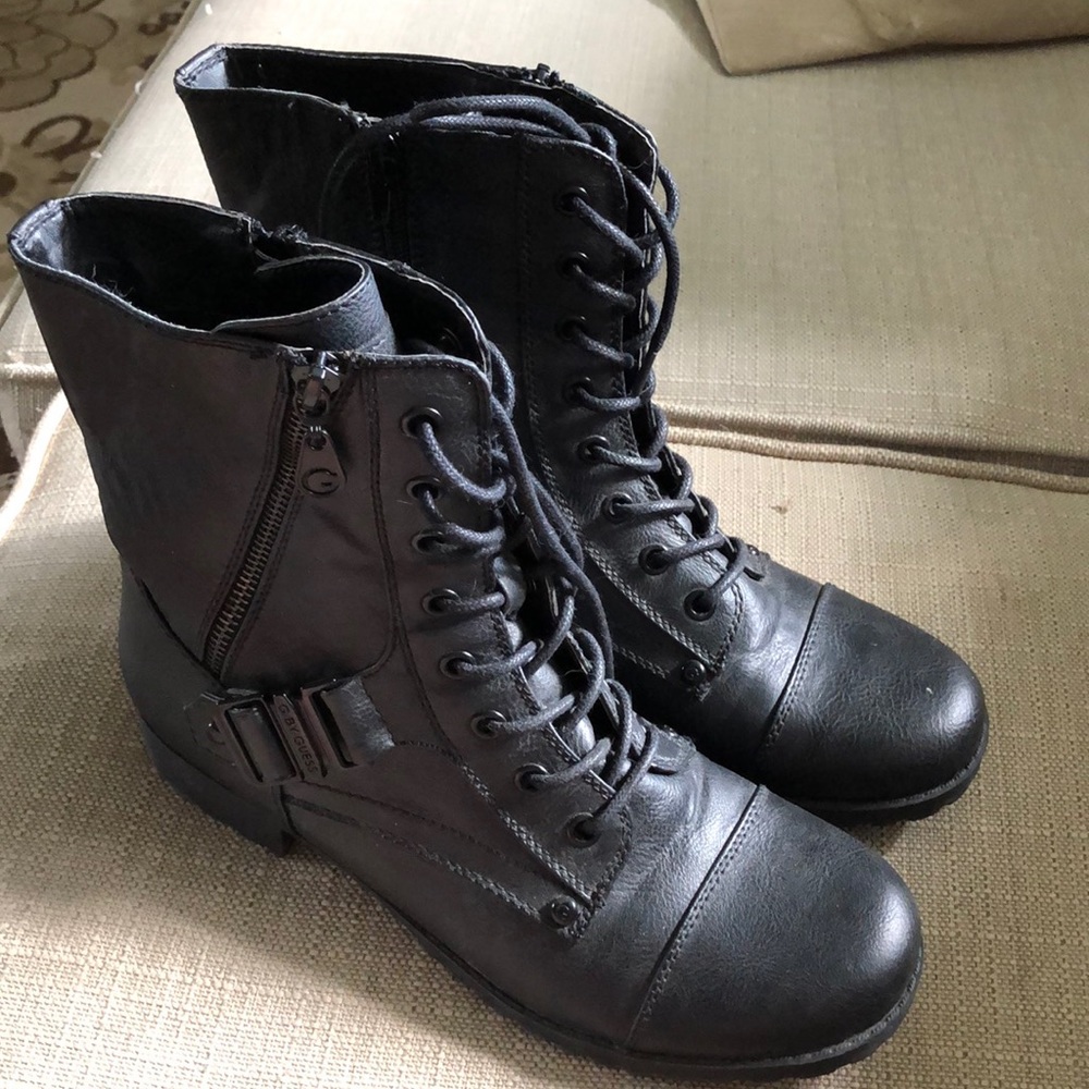 Guess Women’s Black Combat Boots